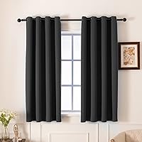 Vista 59 de Pickluc - Paneles de cortinas opacas con ojales, cortinas para bloquear la luz para el dormitorio, aisladas térmicamente, reducción de ruido