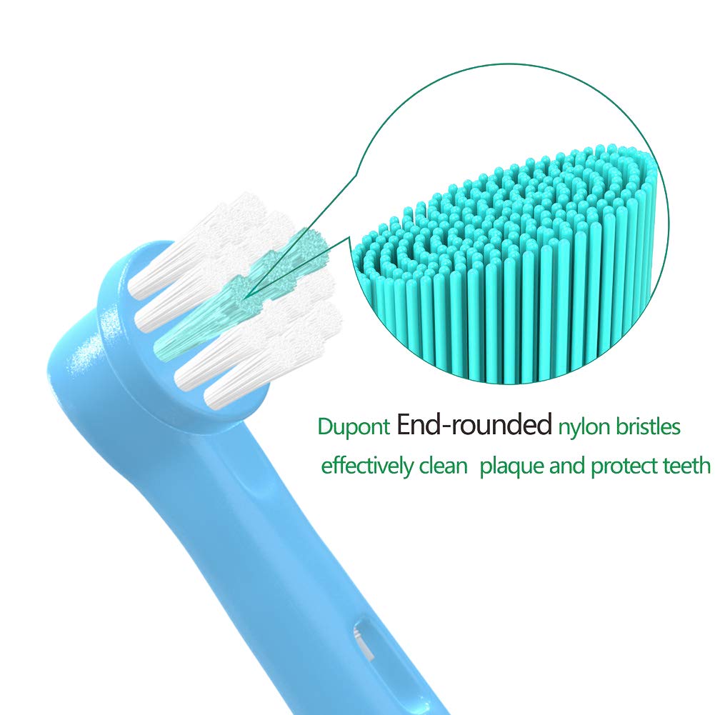 YanBan 8pcs Kid's Toothbrush Head for Oral B Children Replacement Brush Heads for Braun Electric Rechargeable Toothbrush with Package - Image 2