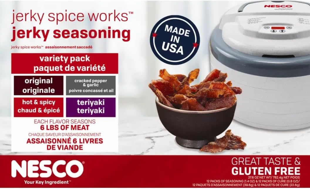 NESCO BJV25, Jerky Seasoning Original, HotNSpicy