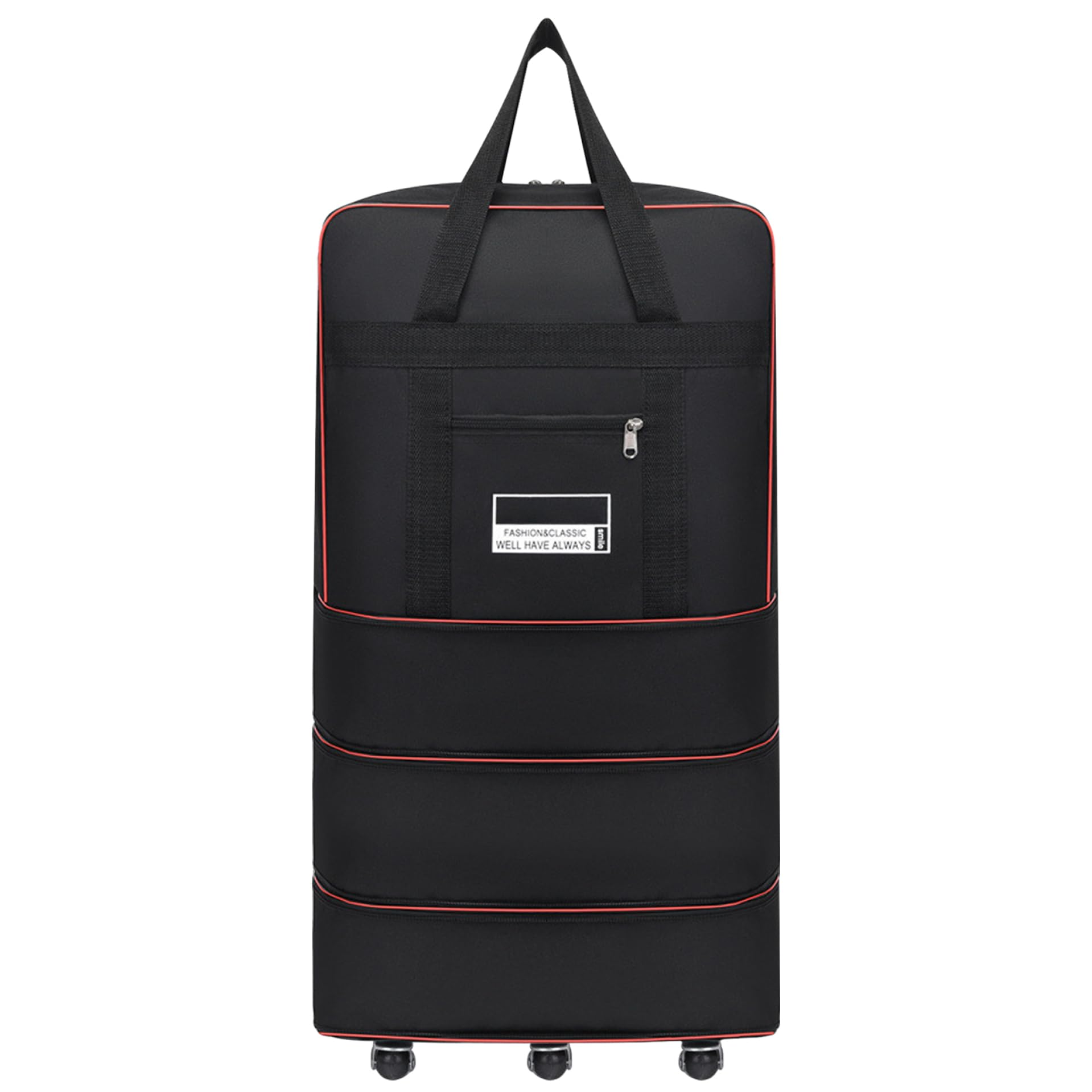 XJKLBYQ Wheeled Duffle Bag 32x19x11in Expandable Foldable 360° Rotating Rolling Duffle Bag Carry on Duffle Bag with Wheels and Handle for Camping,