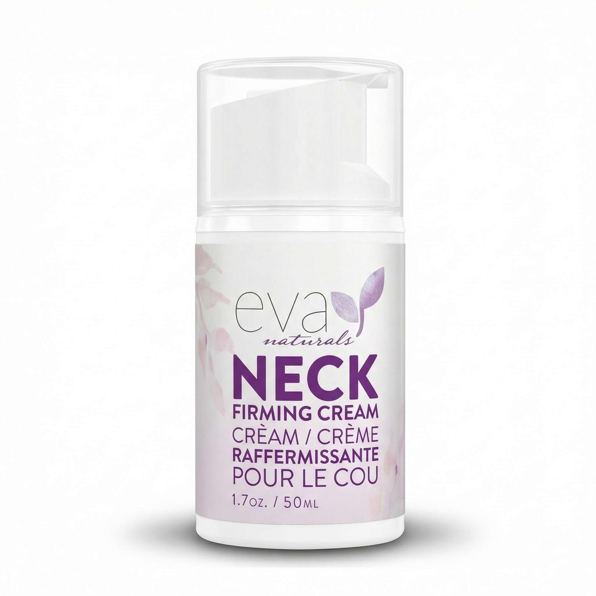 Eva Naturals Neck Firming Cream for Women - Neck Cream for Firming, Tightening, Lifting Sagging Skin, Anti Aging Moisturizer with Retinol, Collagen, Hyaluronic Acid, Peptides & Vitamin C — 1.7 Fl Oz