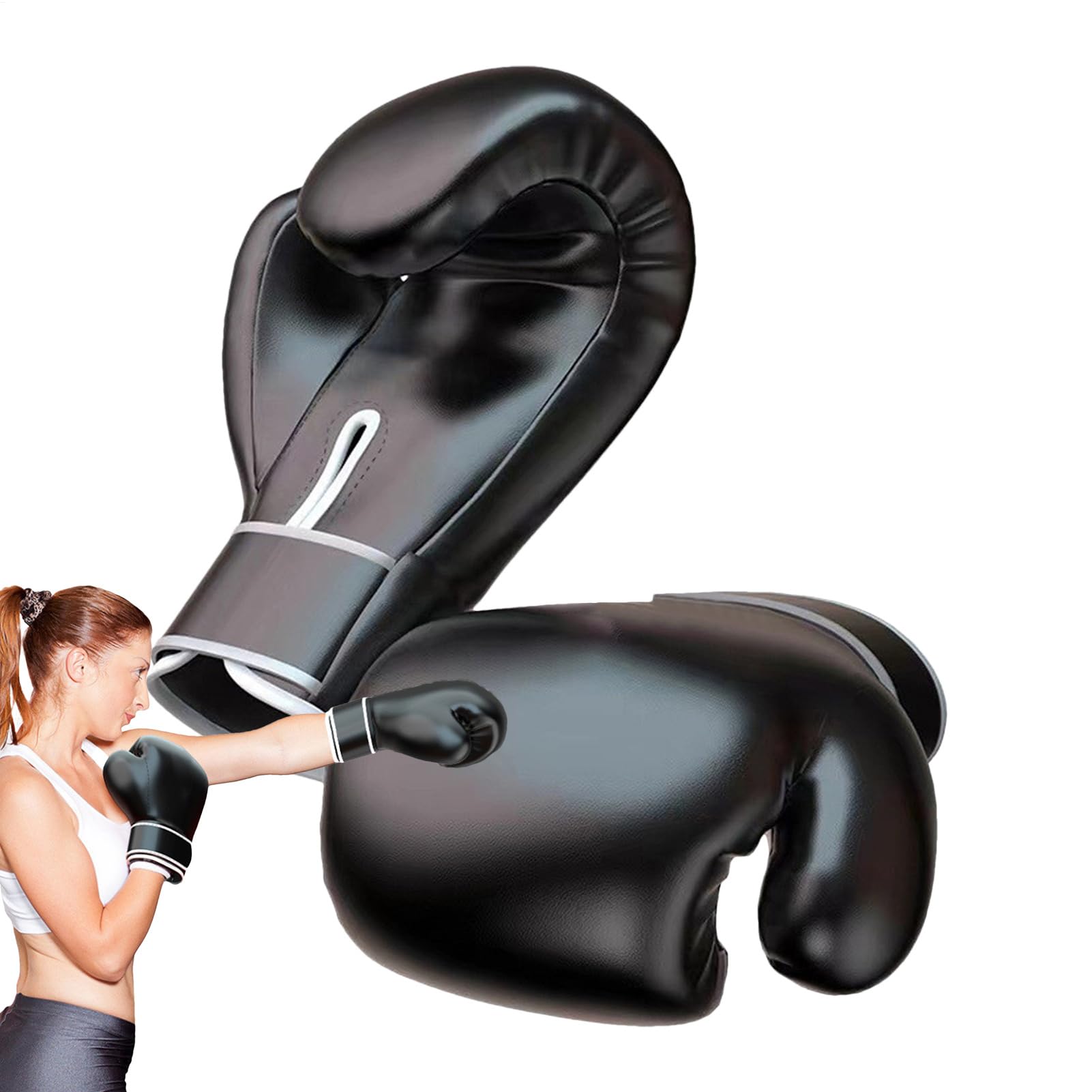Guantes de Muay Thai de dedos completos para entrenar boxeo en el gimnasio 8