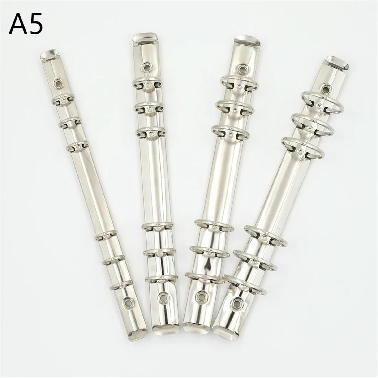 Meccanismo per raccoglitori ad anelli, Raccoglitore ad anelli in metallo a fogli mobili da 1,5-3 cm, 10 pezzi di materiale scolastico