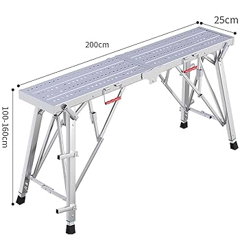 Amazon.co.jp: Rednut アルミ足場台 足場 折りたたみ式足場