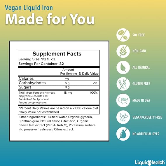 LIQUIDHEALTH Prenatal Baby Booster Pregnancy Vitamin Bundle - Vegan Women's Prenatal/Postnatal Multivitamin with SunActive & Ferrochel Iron, Folate, Whole Foods - Made in the USA, 100% Vegan (Bundle)
