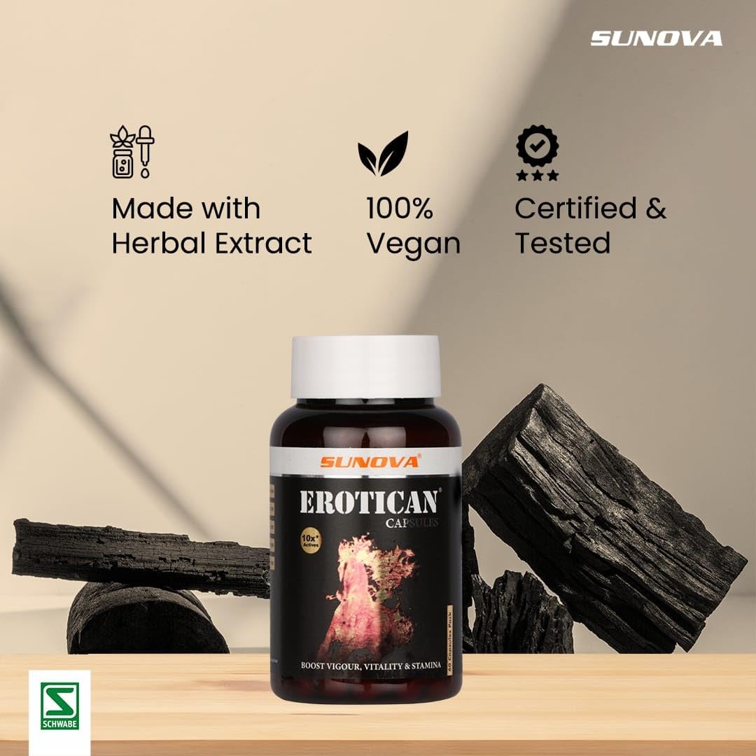 SUNOVA Erotican 60 capsules, 600 mg x Pack of 2 - Image 3 thumbnail