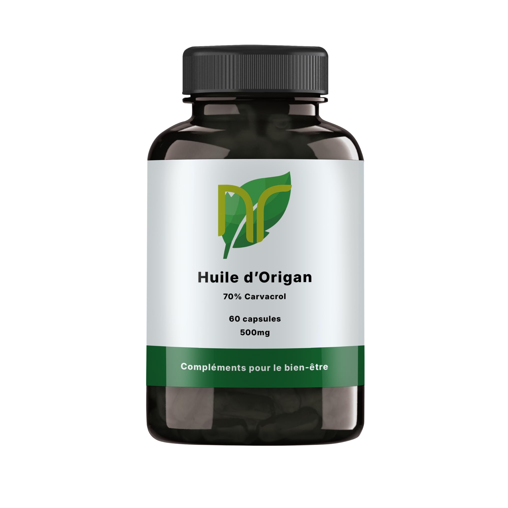 Huile d’Origan Premium – Soutien Immunitaire & Confort Digestif – 500 mg – 60 Capsules