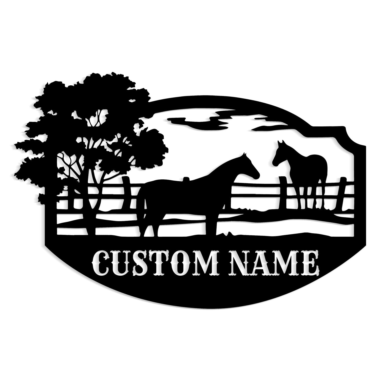Meigoart Style-6 Custom Metal Hanging Farm Signs,Personalized Metal Farm Sign, Farm Sign, Custom Large Metal Farmhouse Farm Sign, Custom Metal Ranch Sign, Backyard Farmer Sign With Name Dates (Style-6)