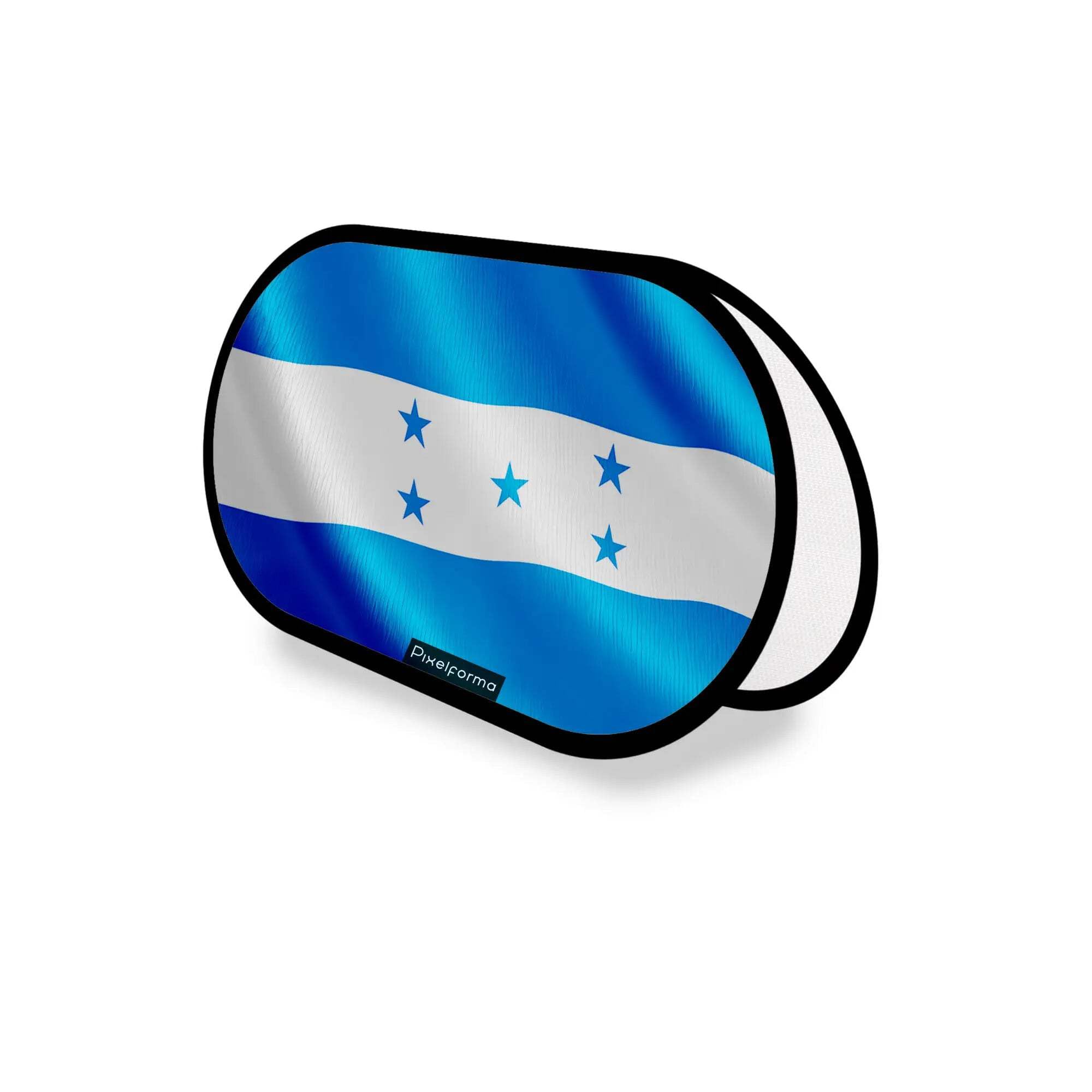 Support publicitaire Ovale Drapeau l'Honduras en Polyester 70x120cm Signalétique - 3