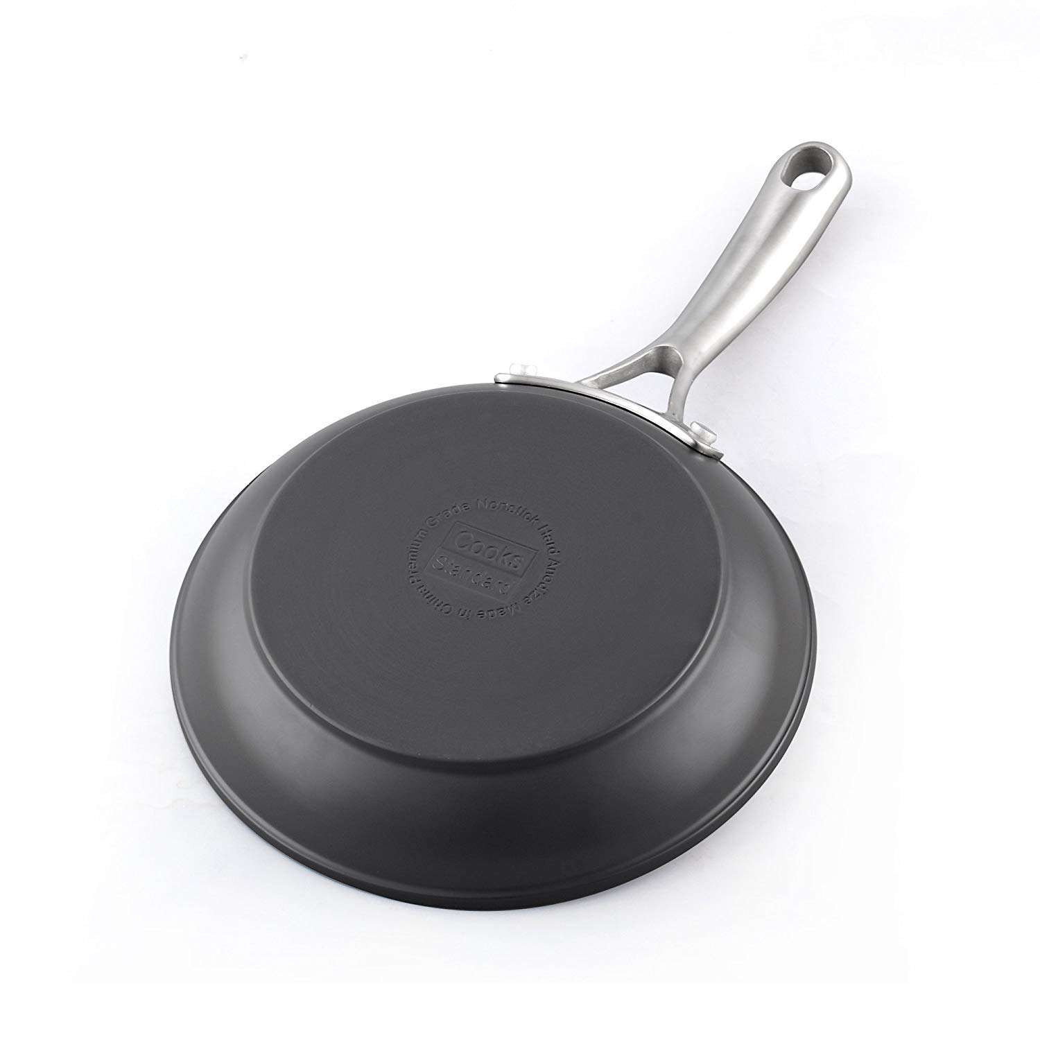 Cooks Standard - Sartén antiadherente para tortillas (anodizada), color negro