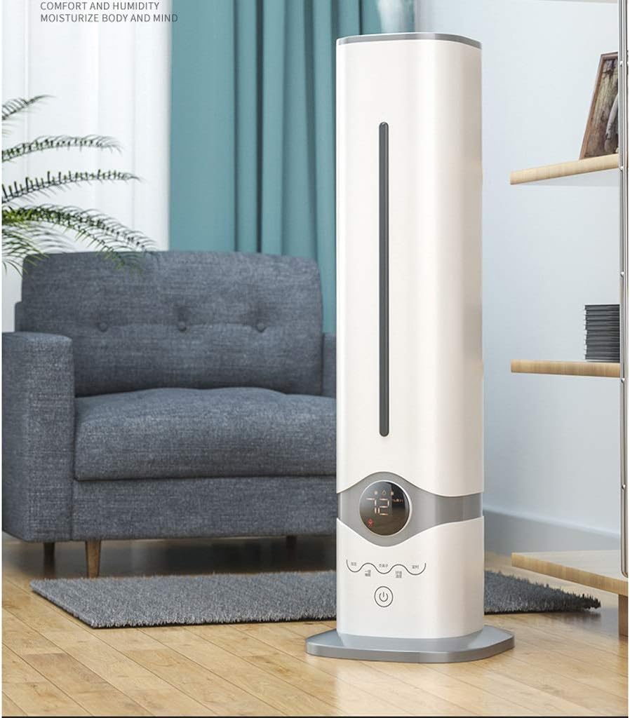 Humidifier – 9L Water Tank Whisper-Quiet Operation Timer and Auto-Off Safety Switch for Home Bedroom and Office White Cool Mist Humidifier