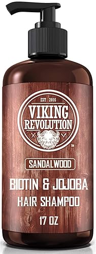 Vista 2 de Viking Revolution Set de champú y acondicionador de sándalo con biotina y aceite de jojoba, champú natural para el cabello y acondicionador