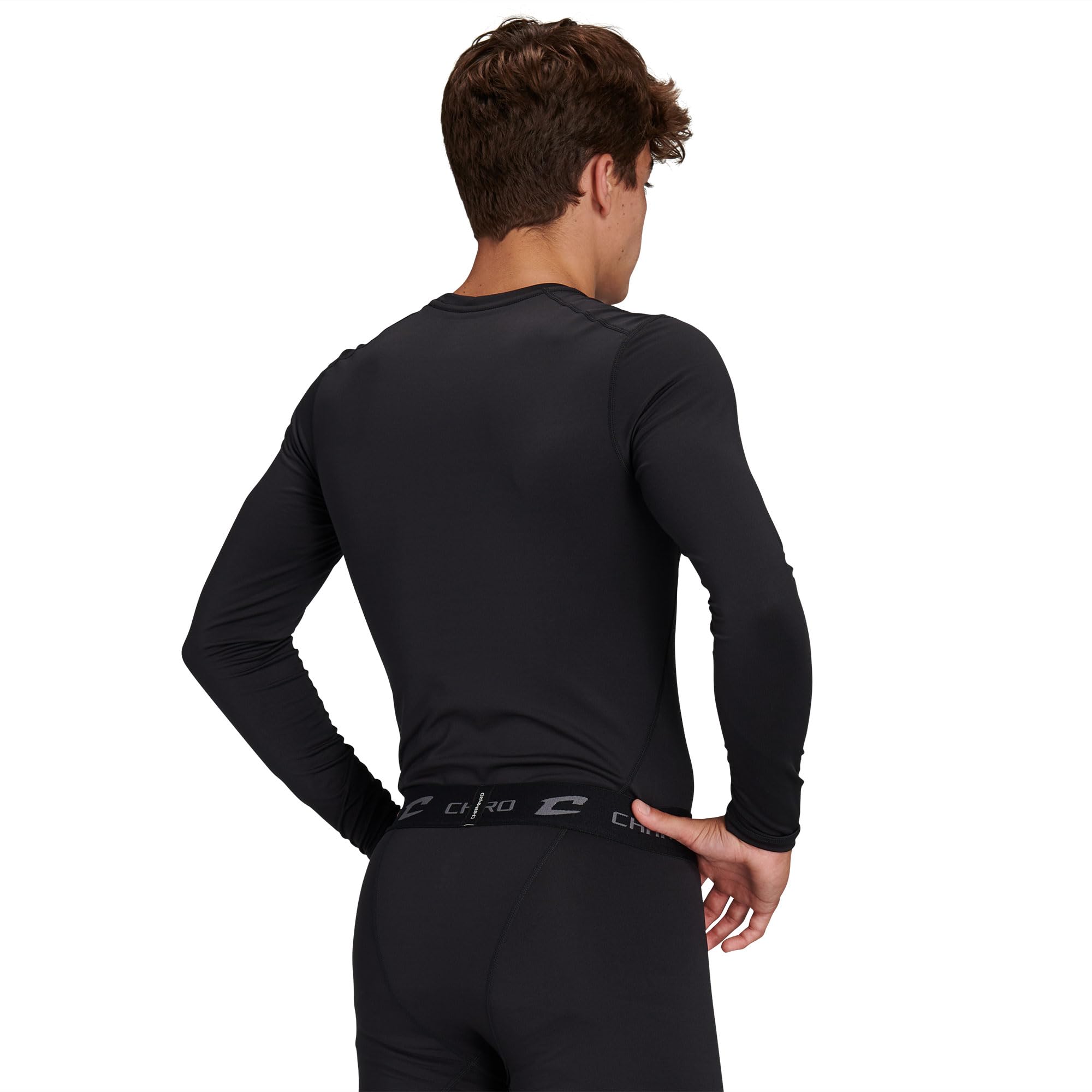 Champro Cold Weather Compression Long Sleeve Crew Neck Shirt Chemise de Compression à Manches Longues pour Temps Froid Homme