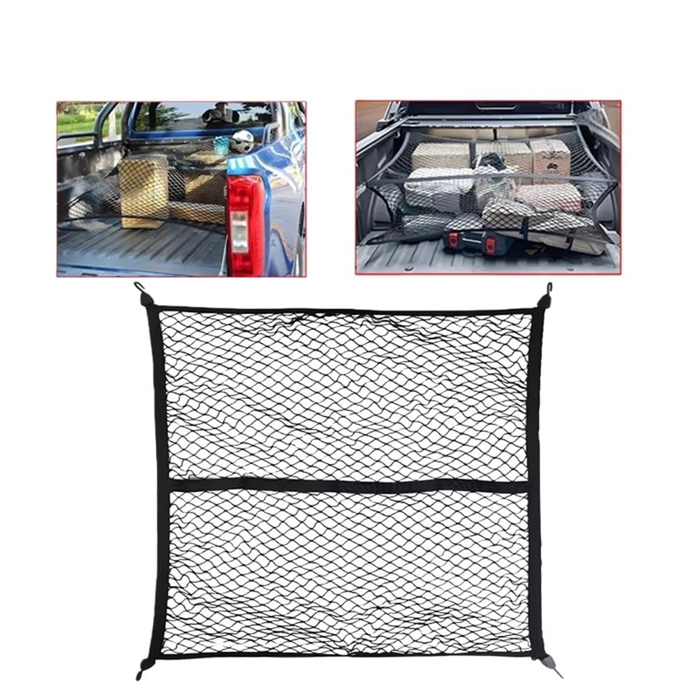 1,2 *, M per Pick-up Camion Corpo Carico Bagagliaio Auto Elasticità Rete Fissa Antiscivolo Borsa Bagagli Deposito Rete Portaoggetti Tasca Organizer