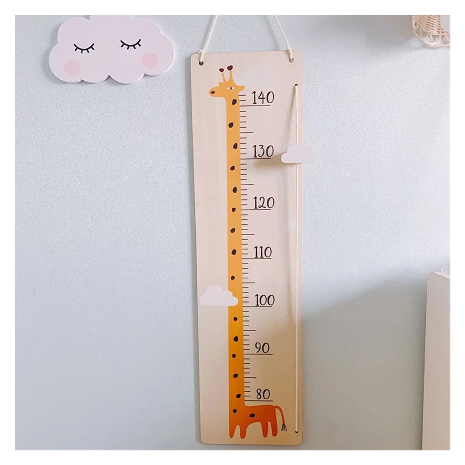 Metro Bambini Parete Grafico dell'altezza dei bambini Misuratore da parete in legno Misuratore di crescita del bambino Righello sospeso Decorazioni for la camera dei bambini Puntelli for foto giraffa