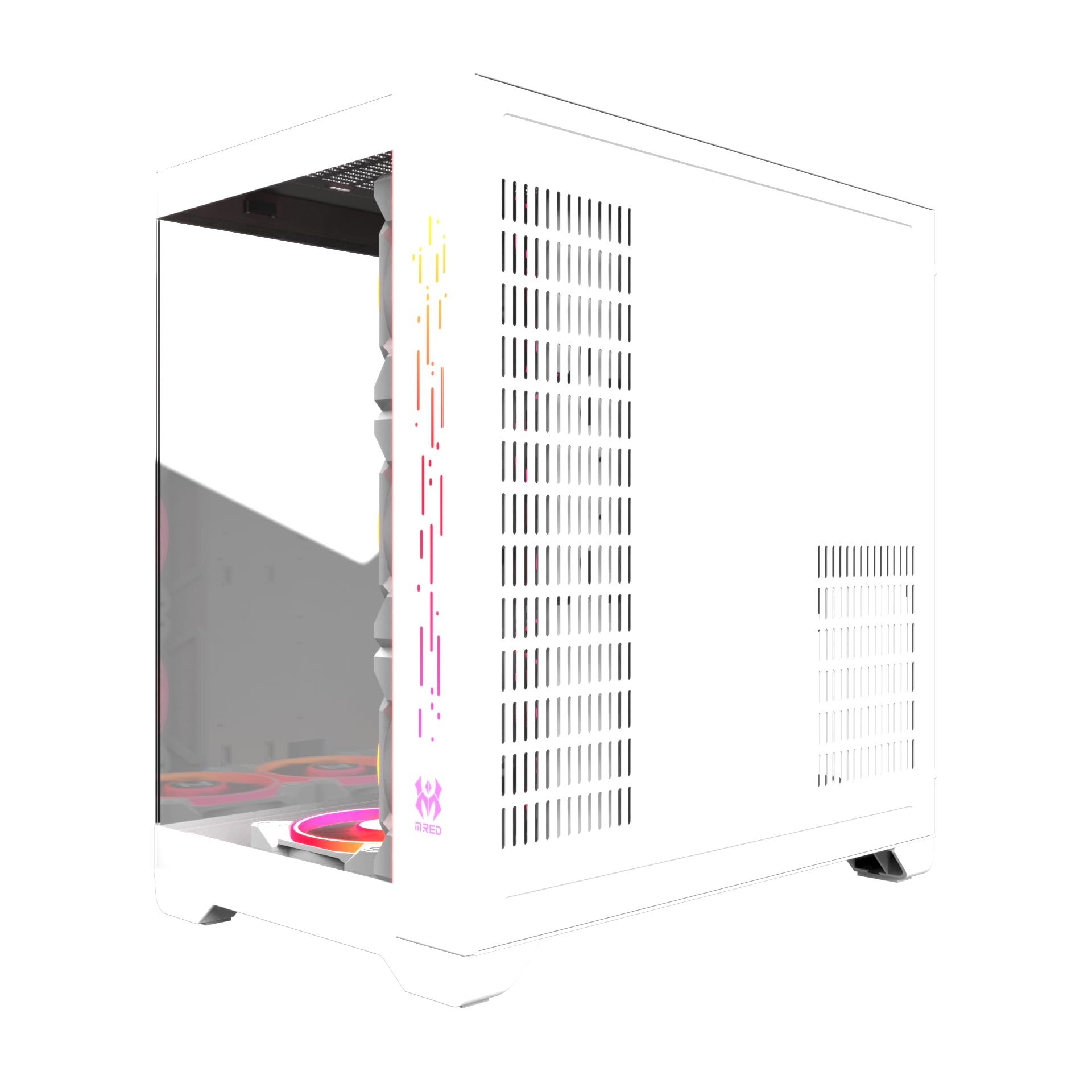 Mred - Pc Gamer Atx - White Rgb Crystal Sea