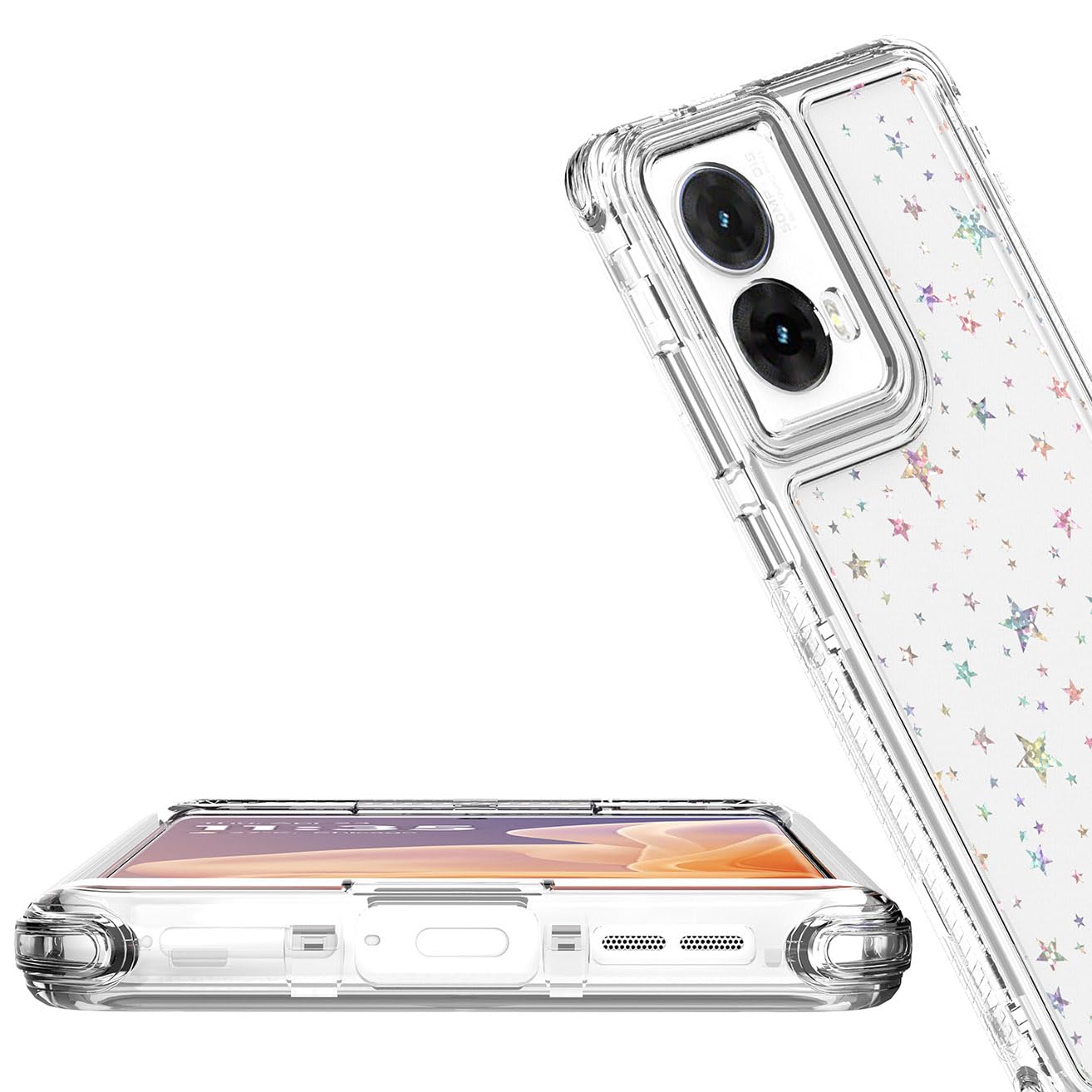 Cover Per Motorola Moto G85 – Custodia Antiurdo In TPU Morbido Viola Chiaro, Con Fodera In Microfibra, Protezione Fotocamera, Supporta Ricarica Wireless
