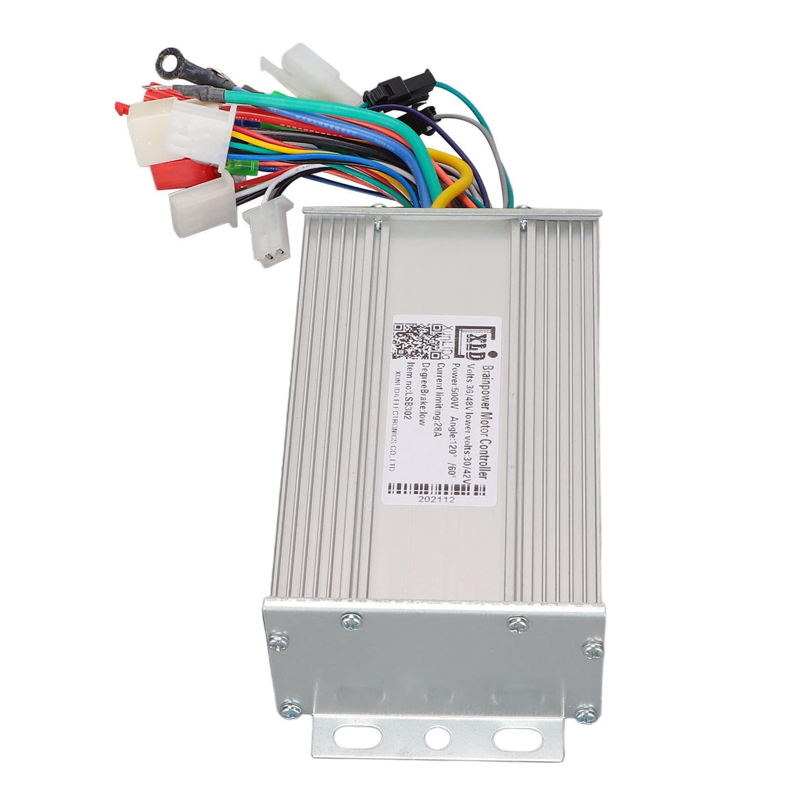 Fafeims Alomejor Contrôleur de Moteur sans Balais 36 V / 48 V, 500 W, Double Mode (Éco + Puissance), 12 Tubes MOSFET, Boîtier en Alliage d’Aluminium, Compatible Vélo & Scooter Électrique –