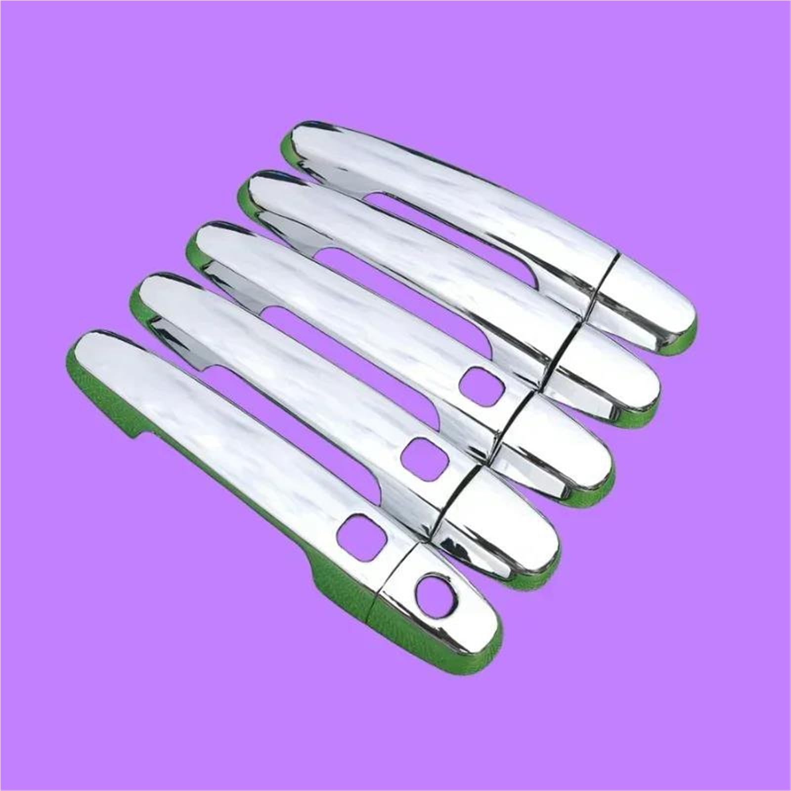 PIWINE Handle Sticker for RAV4 2006 2007 2008 2009 2010 2011 2012 2013 for XA30 Chrome Car Door Handle Covers Stickers Styling Accessories(Handle 3 Buttons)