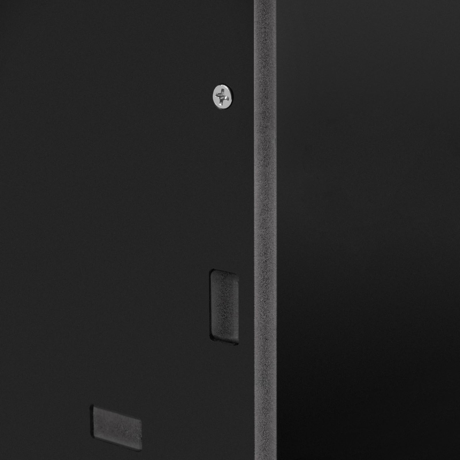 Organizer do poczty biurkowej z metalowej siatki na przybory biurowe, 34,4 x 25,6 x 35 cm, organizer na dokumenty z szufladą i 5 przegródkami, czarny, litery do domu
