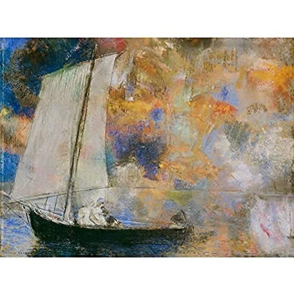 Odilon Redon Flower Clouds Art Print Canvas Premium Wall Decor Poster Mural