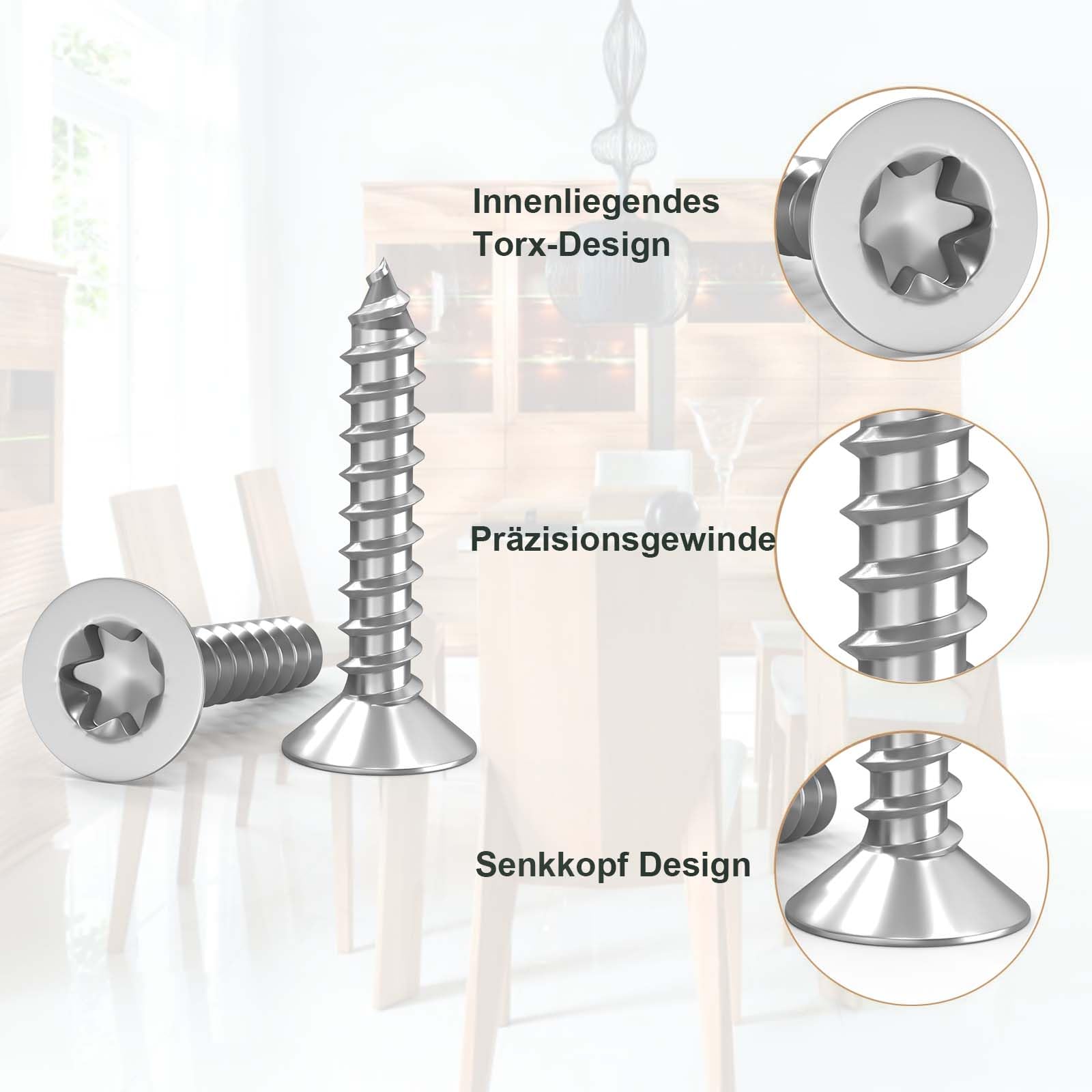 Vite Per Legno E Truciolato Savis Testa Forata Pozy 2 4.5X90 - Foto 2