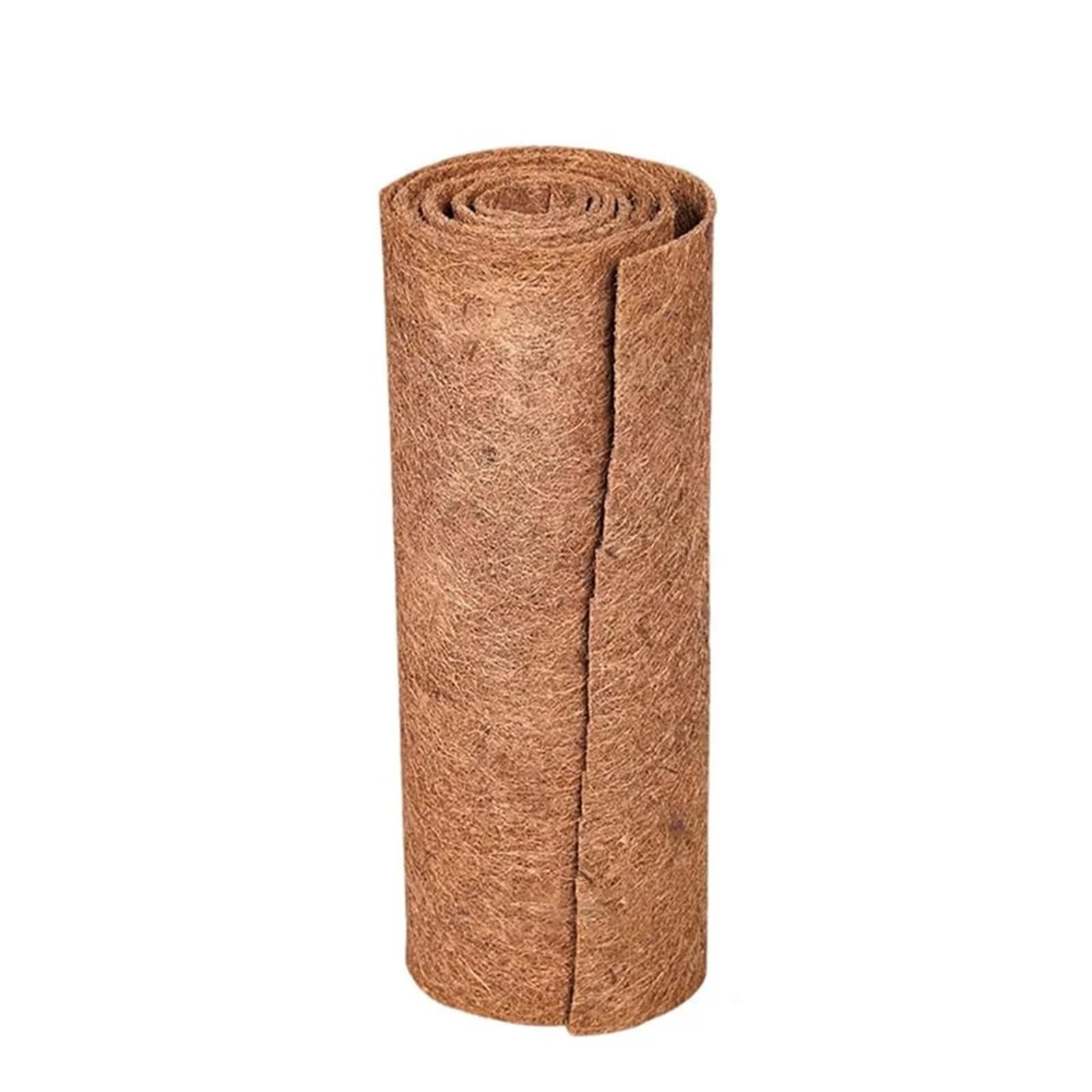 HYFEUOKF Plant Fiber Roll Reptile Carpet Mat Bedding Supplies Insulation Flowerpot Basket Coconut Coir Liner Sheet(100cmx40cm)