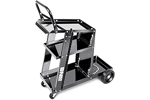DNA MOTORING 3 Layers Heavy-Duty Welding Cart