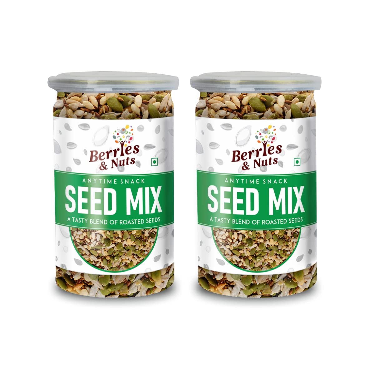 Berries And Nuts Healthy Roasted Seeds Blend | Pumpkin, Sunflower, Chia, Flax, Watermelon, Sesame Seeds | 400 Grams | 2 Bottles of 200 Grams (B09PB45VNC) Amazon Price History, Amazon Price Tracker