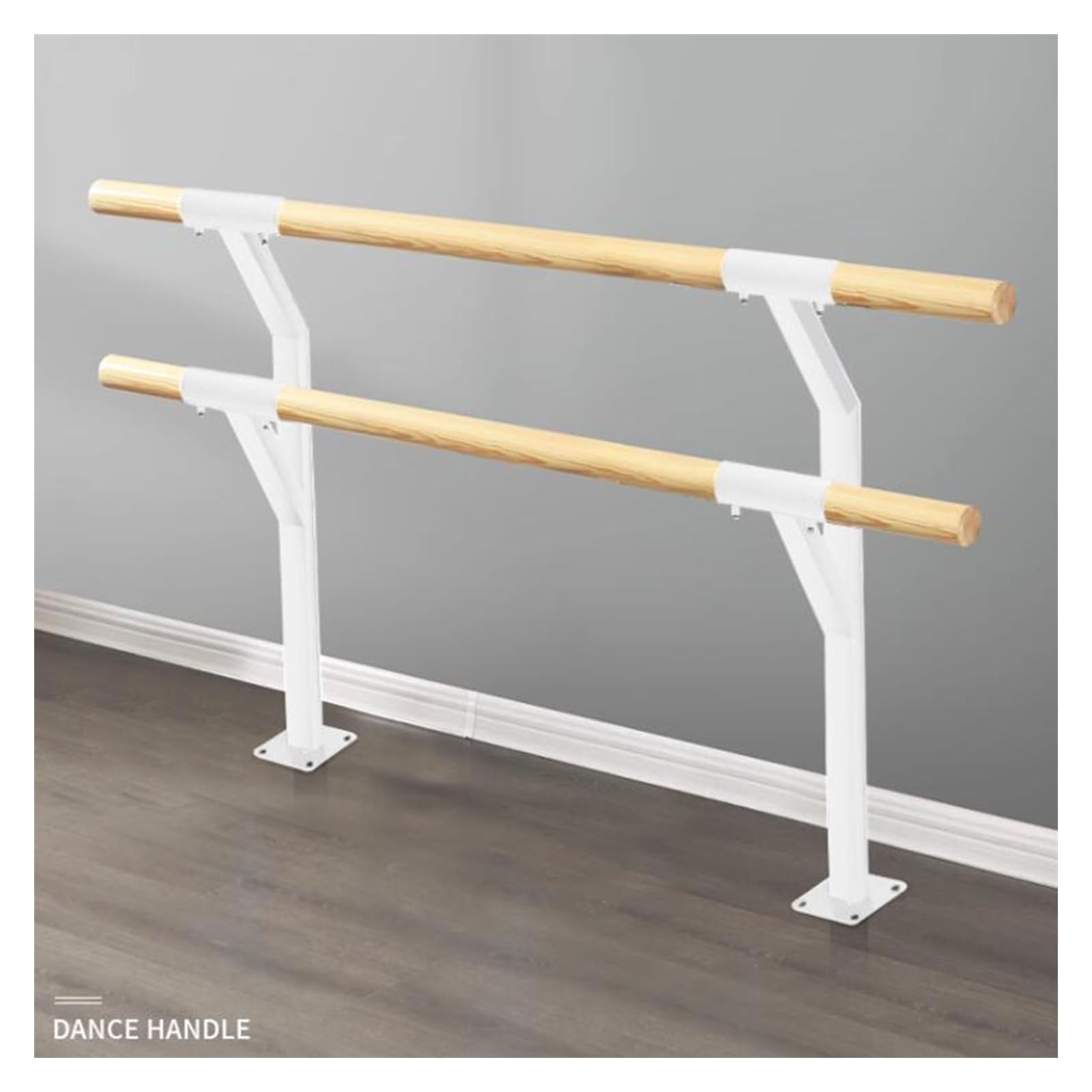 NGDFGR Ballet Barre,Mobile Stick, Height-Adjustable Dance Pole Freestanding, Portable Ballet Bar Pole For Kids And Adults Exercise,White-100cm