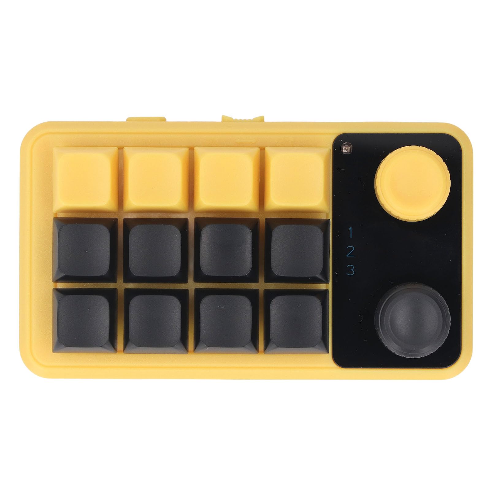 Clavier mécanique à une main RVB Fockety 12 touches macro programmables avec boutons pour le jeu