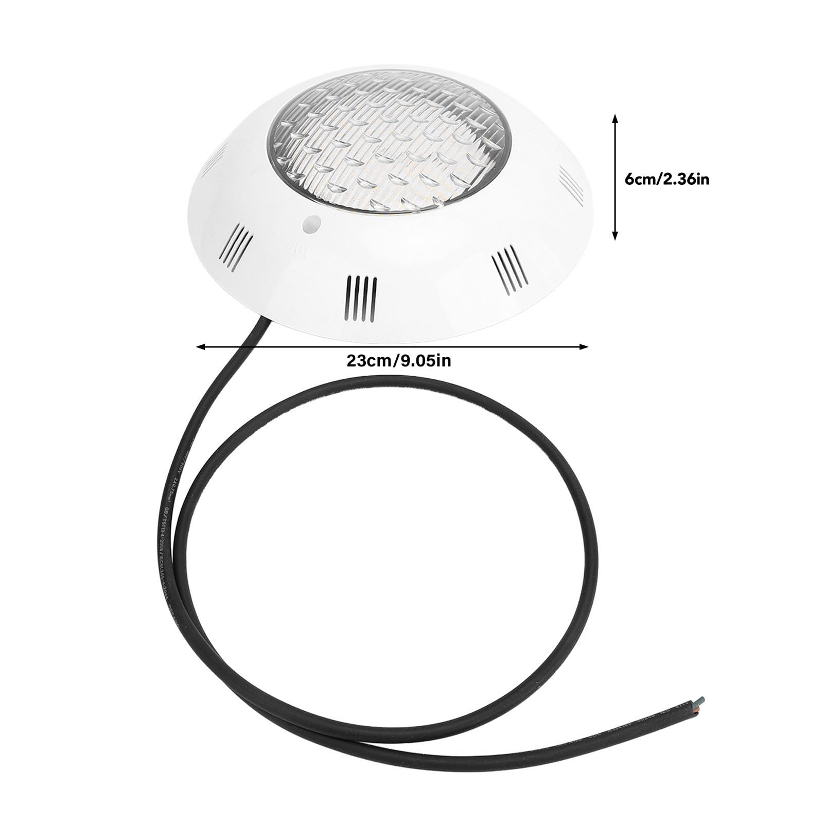 Fockety Tauchbare LED Leuchten, AC12V LED Poolleuchten mit Kabel, IP68 wasserdichte, an der Wand Montierte Unterwasserleuchten für Eingelassenen Pool, Teich, Aquarium, Bad, Party, Vase