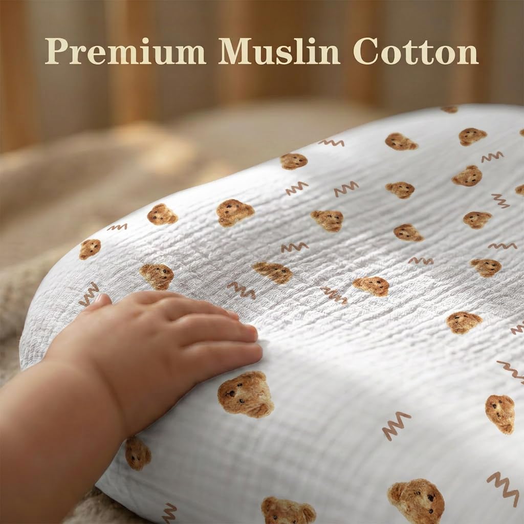Coussin de soutien infantile – Coussin de soutien pour bébé de 0 à 24 mois, tapis portable pour la maison et les voyages en coton doux, utilisation supervisée, cadeau essentiel pour bébé, blanc (1