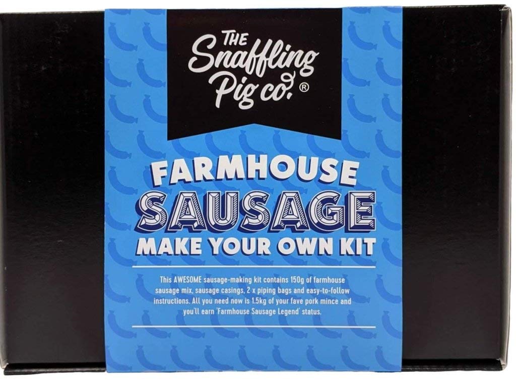 Snaffling Pig Make Your Own Sausage Kits - Farmhouse Sausage - Piping Bags, Seasoning Mix, Sausage Casings & Instructions