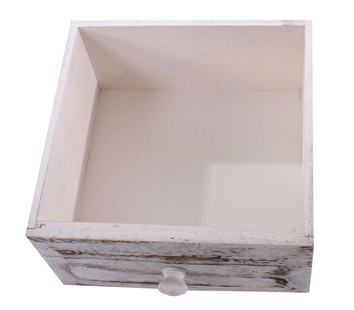 Mendler Kommode Shabby-Look, 90x30x25cm - weiß
