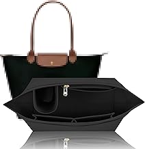 Shengruili Organiser for Longchamp Bag M, Multi-Pocket Felt Handbag, Handbag and Folding Bag Organiser