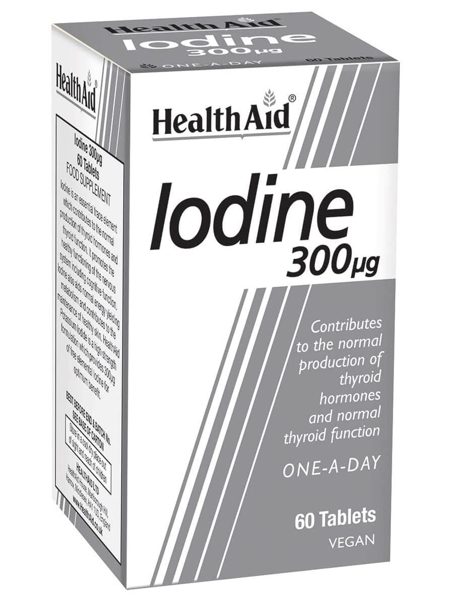 HealthAid Iodine 300mcg 60 Vegan Tablets
