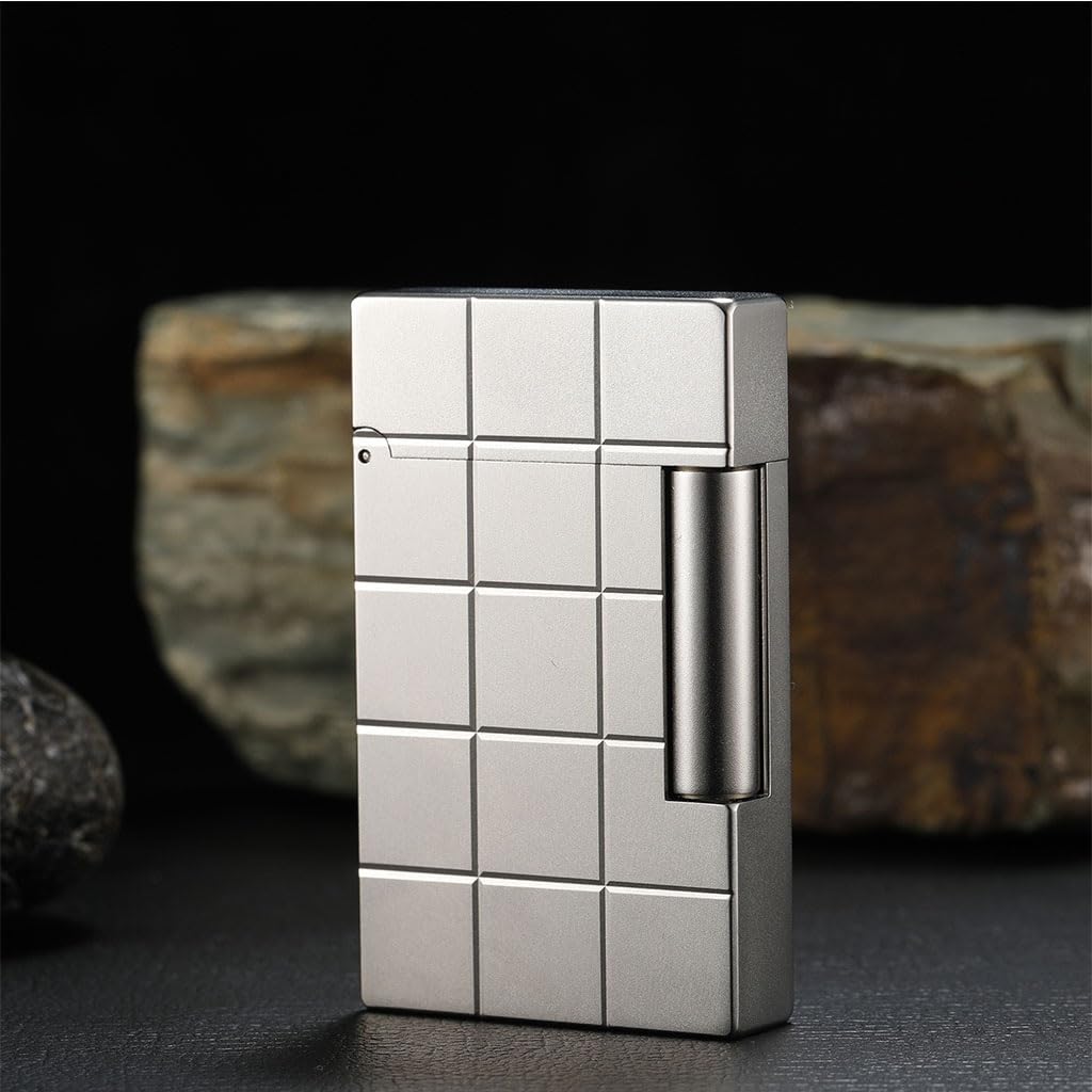 High-end Brass Gas Lighter, Men's Flip Butane Soft Flame Lighters, Gift Box Packaging, Collector'for Men