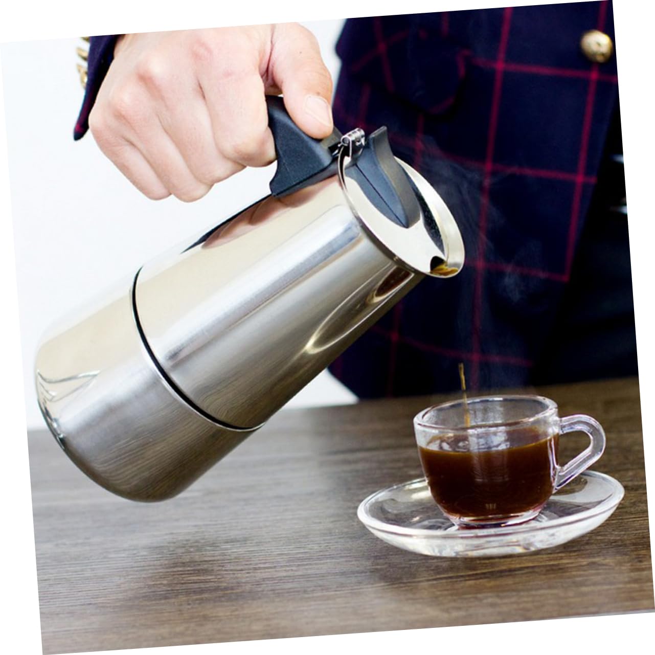 OFFSCH Coffee Pot Coffe Maker Stainless Coffee Maker Pot Espresso Machin Espresso Coffee Maker Coffee Concentrate Cooking Appliance Coffee Maker Stainless Coffee Maker