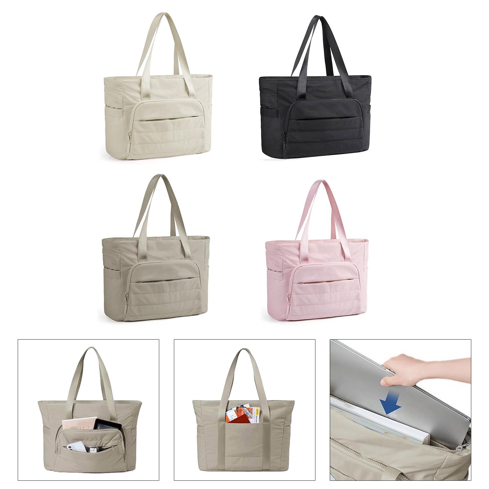 Borsa a tracolla porta tappetino da yoga trapuntata capacità Organizzatori imbottiti per borse da palestra con cerniera Borsa trapuntata con tasca
