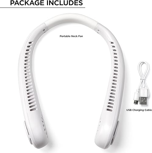 Miniatura 7 de Merkury Innovations Arcticbreeze - Ventilador de cuello personal sin aspas y recargable mini ventilador sin aspas para oficina en casa automóvil
