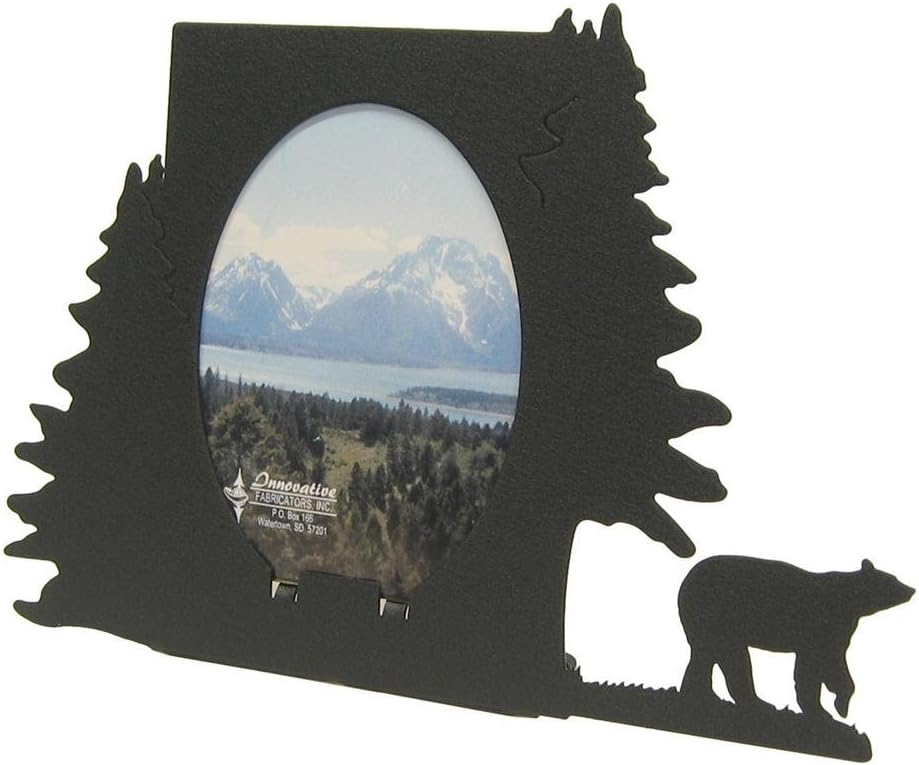 Innovative Fabricators, Inc. Wildlife Picture Frame, MADE IN USA, Buffalo Bison, 8x10 Landscape