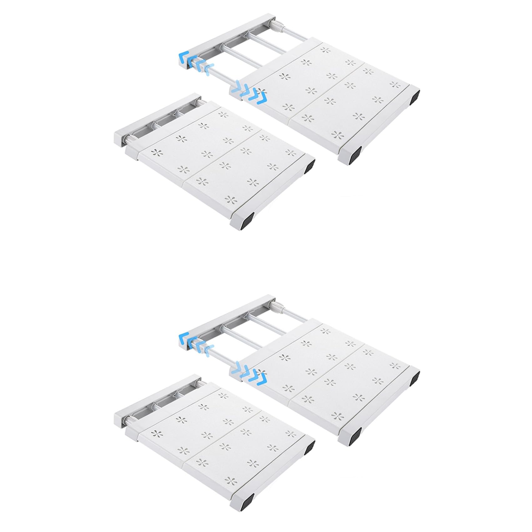Hndhbfgrt 4 Pcs School Locker Shelf Organizer - Adjustable Locker Divider Mate Easy to Install for Extending Locker Use Space