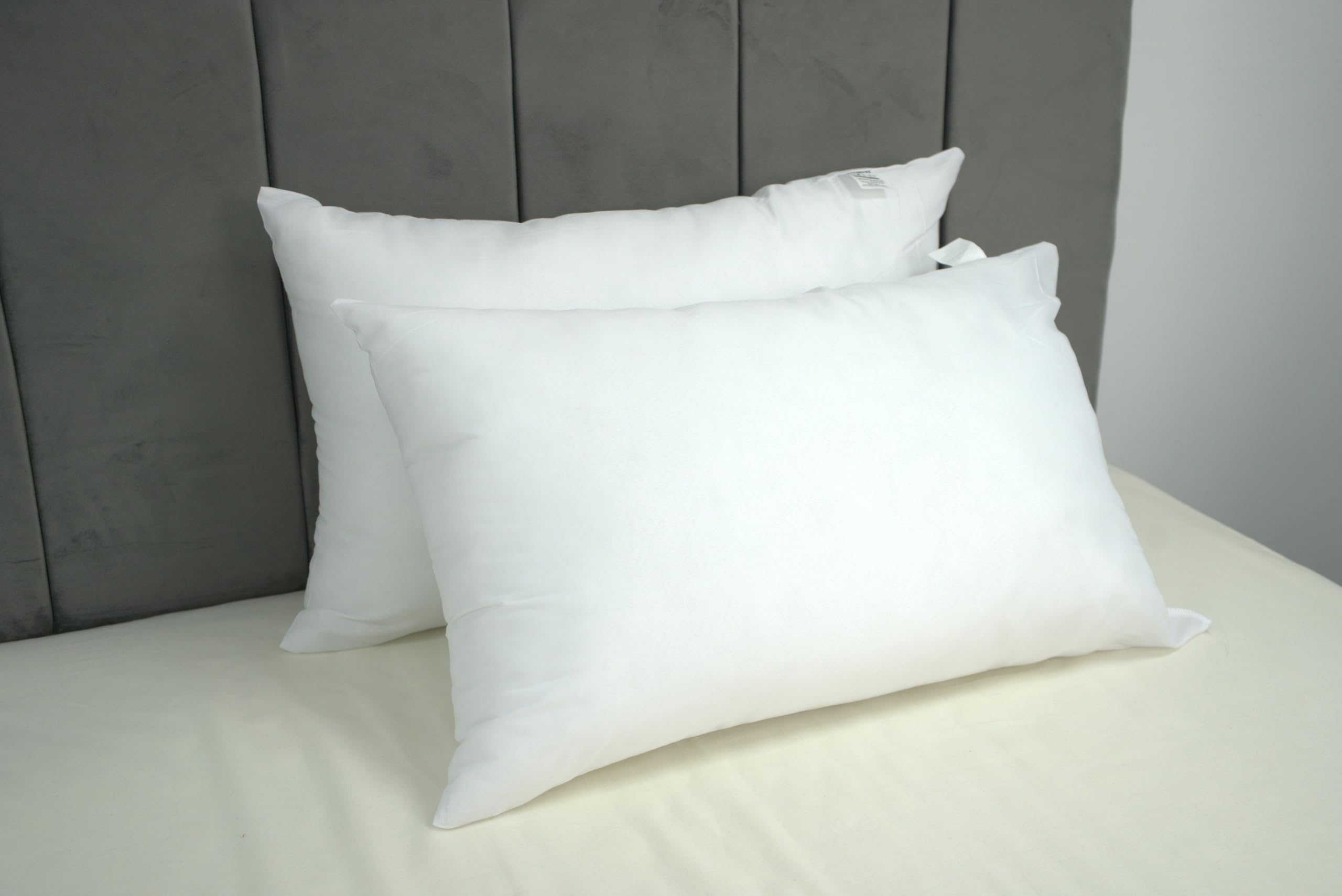 2 Pack Luxury Extra Filled Bounce Back Hollow Fibre Pillows (1 PAIR PACK)