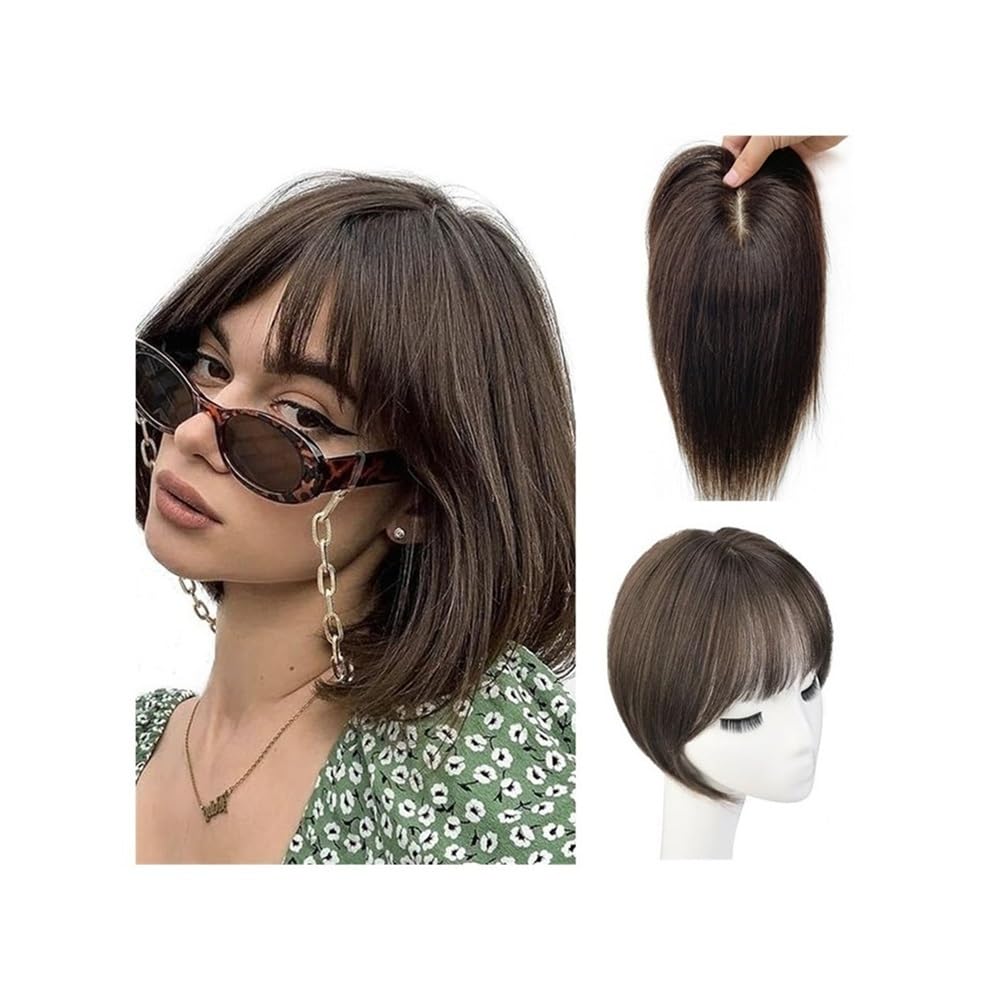 A lady’s bald wig, 10” Women’s Hair Accessories 7×10 cm Breathable Wig with Silk Screen Base(Dark brown) A lady’s bald wig, 10” Women’s Hair Accessories 7×10 cm Breathable Wig with Silk Screen Base(Dark brown)