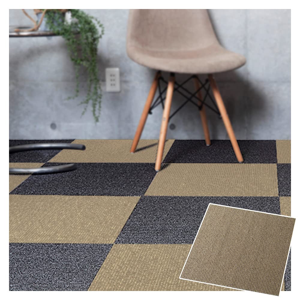 【20個セット】アイリスプラザ タイルカーペット ベージュ 50×50㎝ TKP Amazon｜【20枚セット】アイリスプラザ タイルカーペット パイル生地