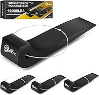 Onesnt 4-Pack Tire Skates for Tow Trucks & Wreckers - Heavy-Duty 4000 lbs Capacity, Rollback Carrier Safety