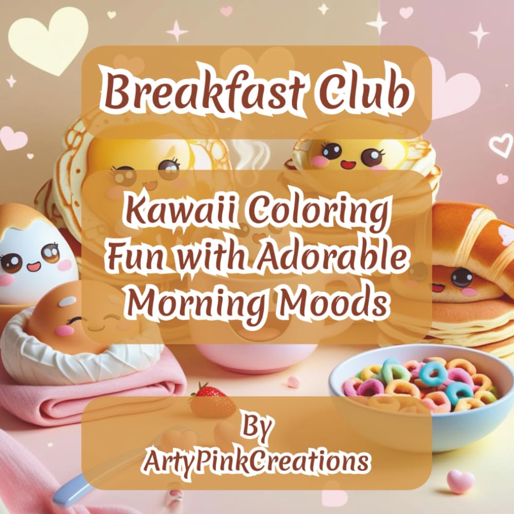 Breakfast Club: Kawaii Coloring Fun with Adorable Morning Moods: 35 Wholesome & Hilarious Breakfast-Themed Coloring Pages for Kids, Teens & Adults