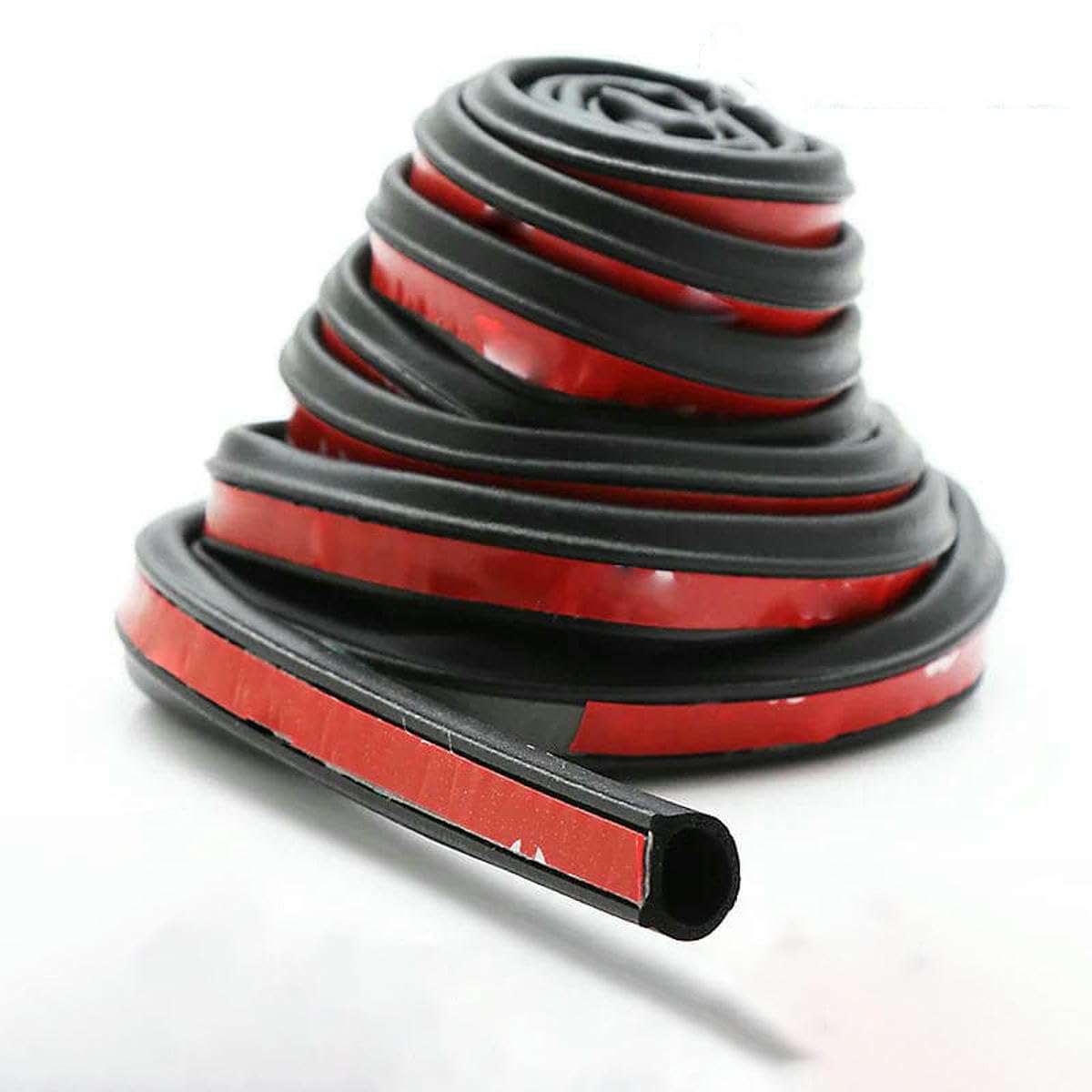 Yfshc 4M Big D 2/4/8M Car Door Seal Strip Auto Rubber Seal D Z P Type Noise Insulation Anti-Dust Soundproof Sealing Strips Interior Accessories