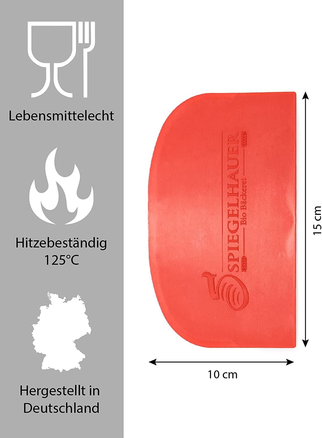Bäckerei Spiegelhauer Sauerteig Starter Set Getrockneter Bio Lievito Madre 200 g, Demeter Weizenmehl Typ 550 1 kg, Teigschaber, Backrahmen aus Ahornholz, Bäckerleinen,…